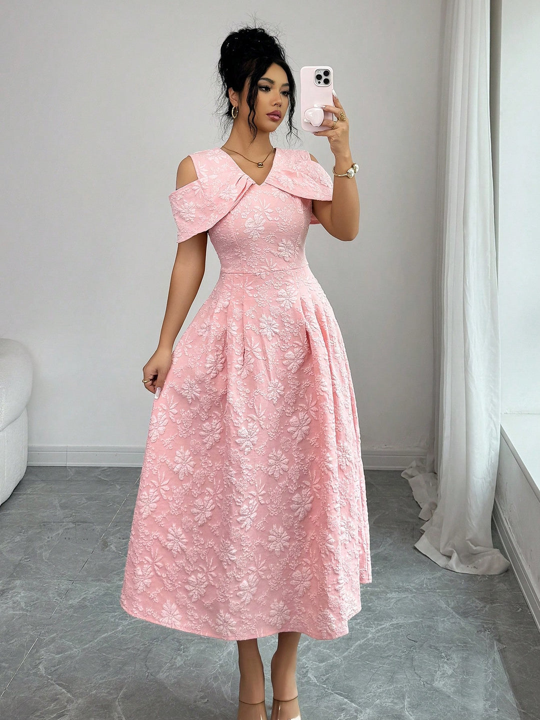 Rochie maxi SHEIN, roz