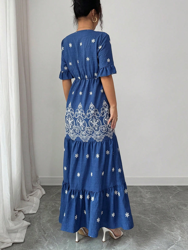 Rochie maxi SHEIN, albastru