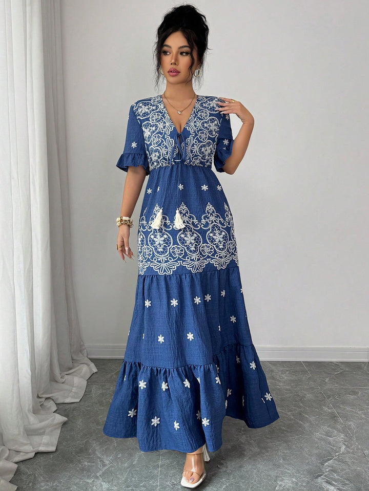 Rochie maxi SHEIN, albastru