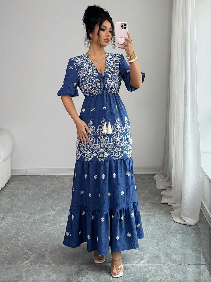 Rochie maxi SHEIN, albastru