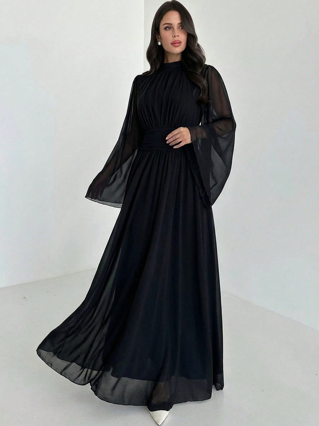 SHEIN maxi ruha, fekete