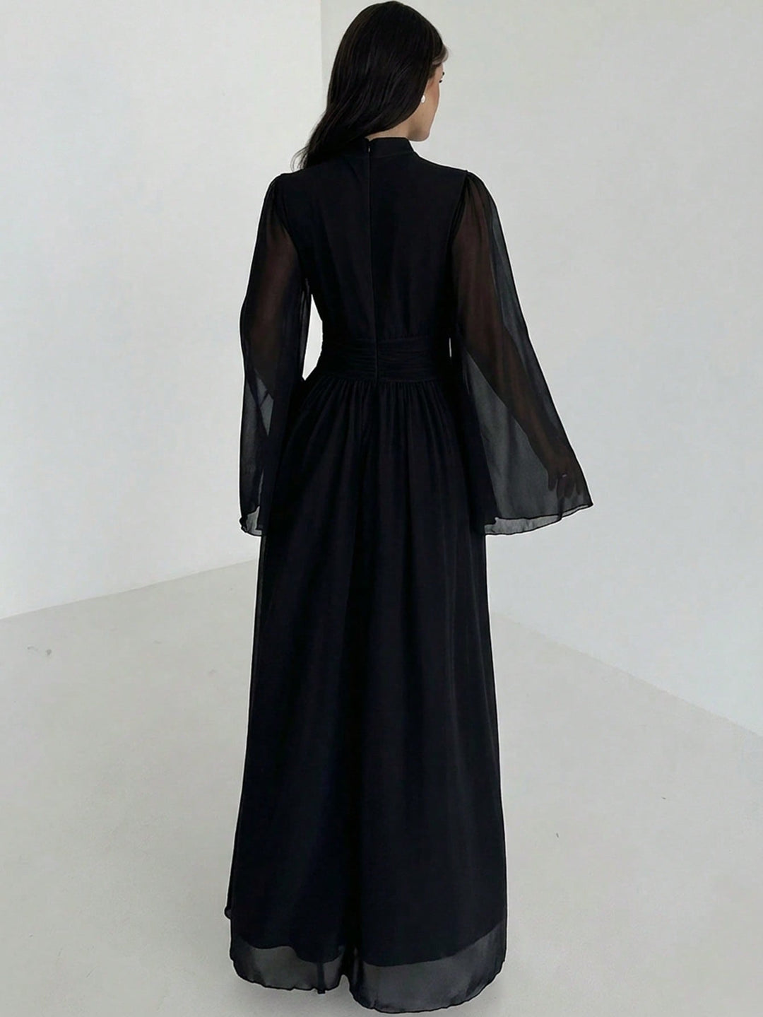 SHEIN maxi ruha, fekete