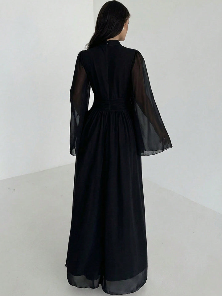 SHEIN maxi ruha, fekete
