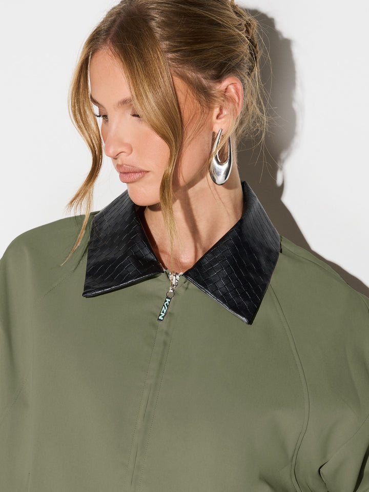 SHEIN kabát, khaki