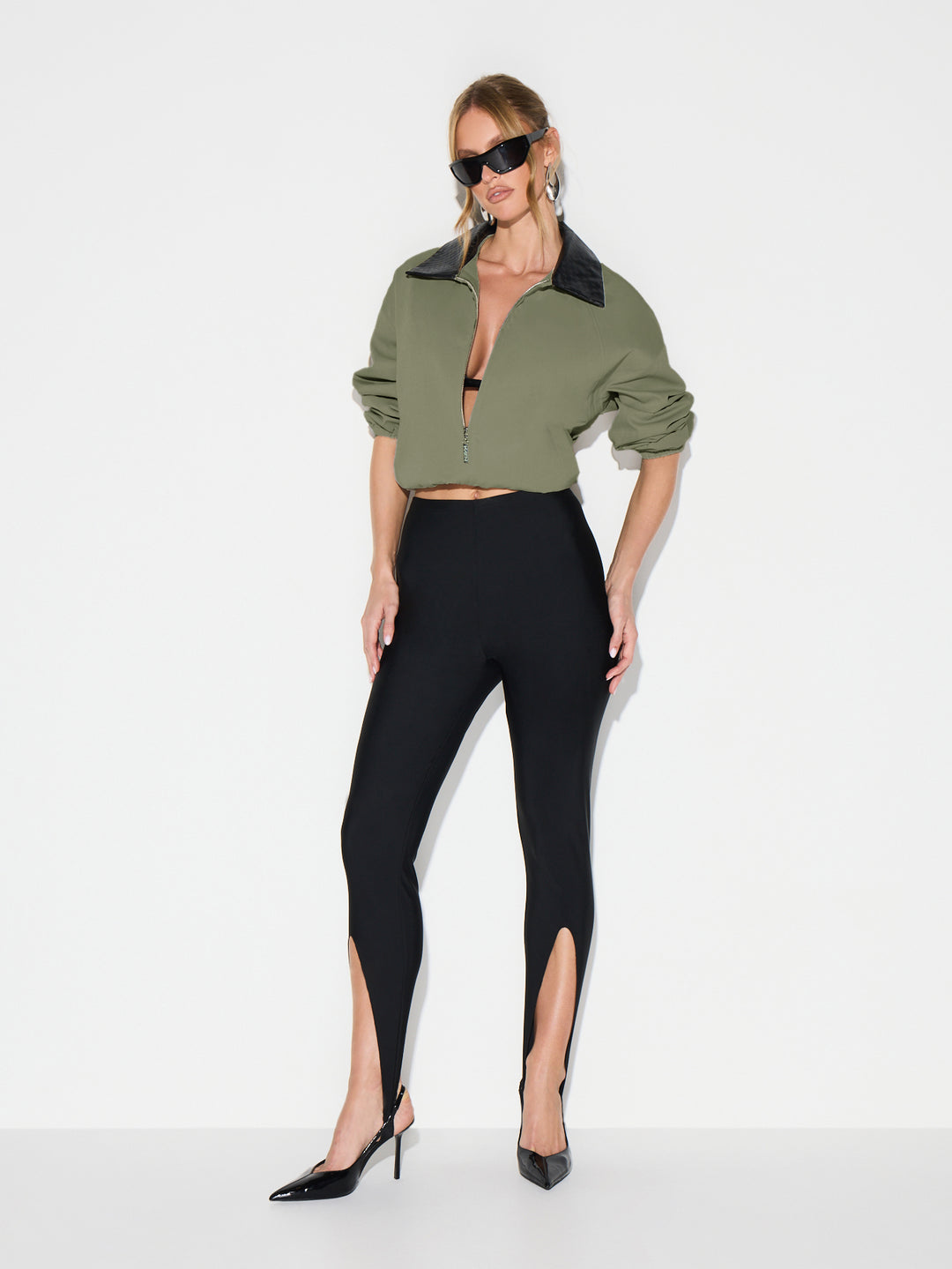 SHEIN kabát, khaki