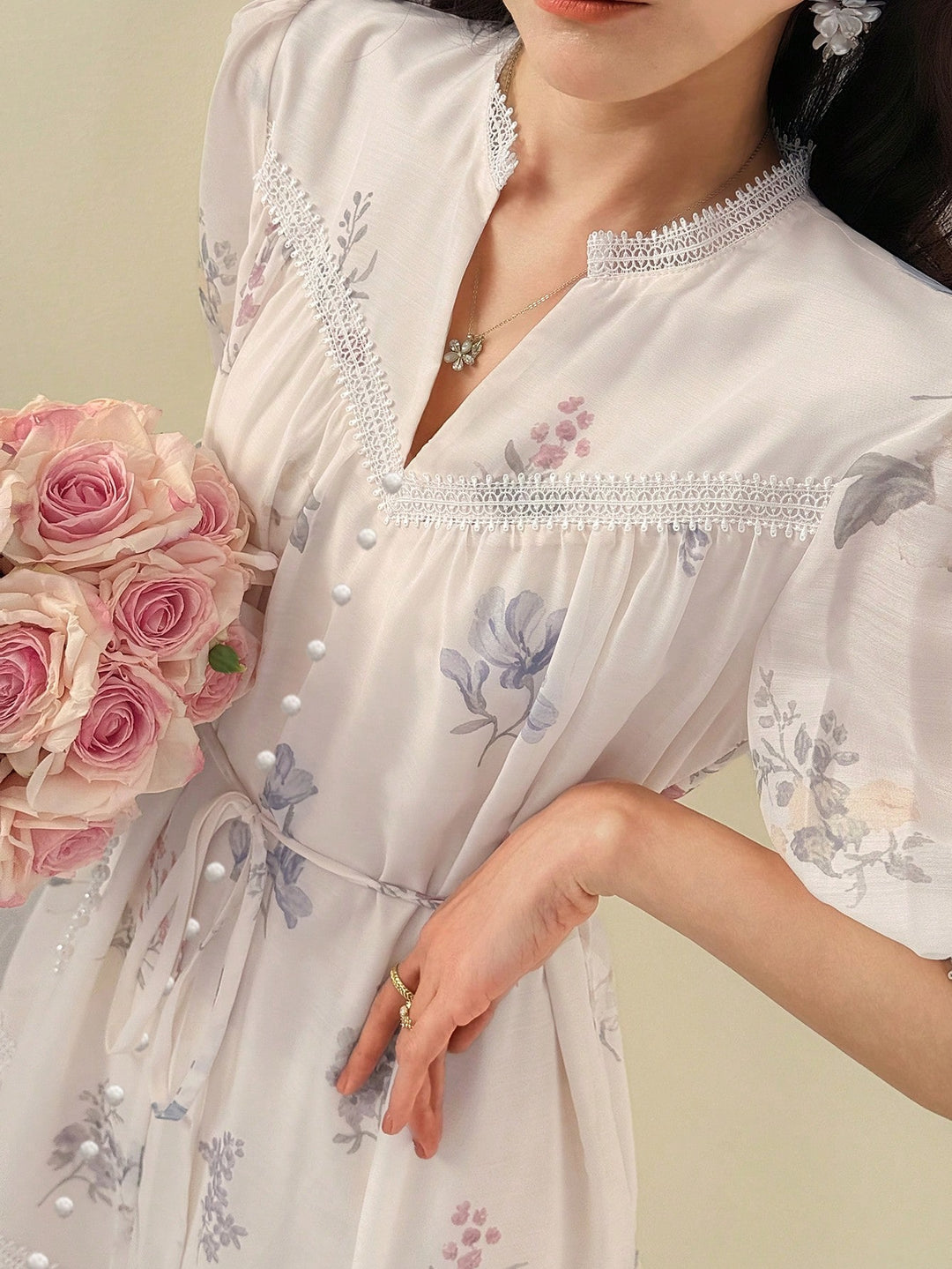 Rochie midi SHEIN, bej