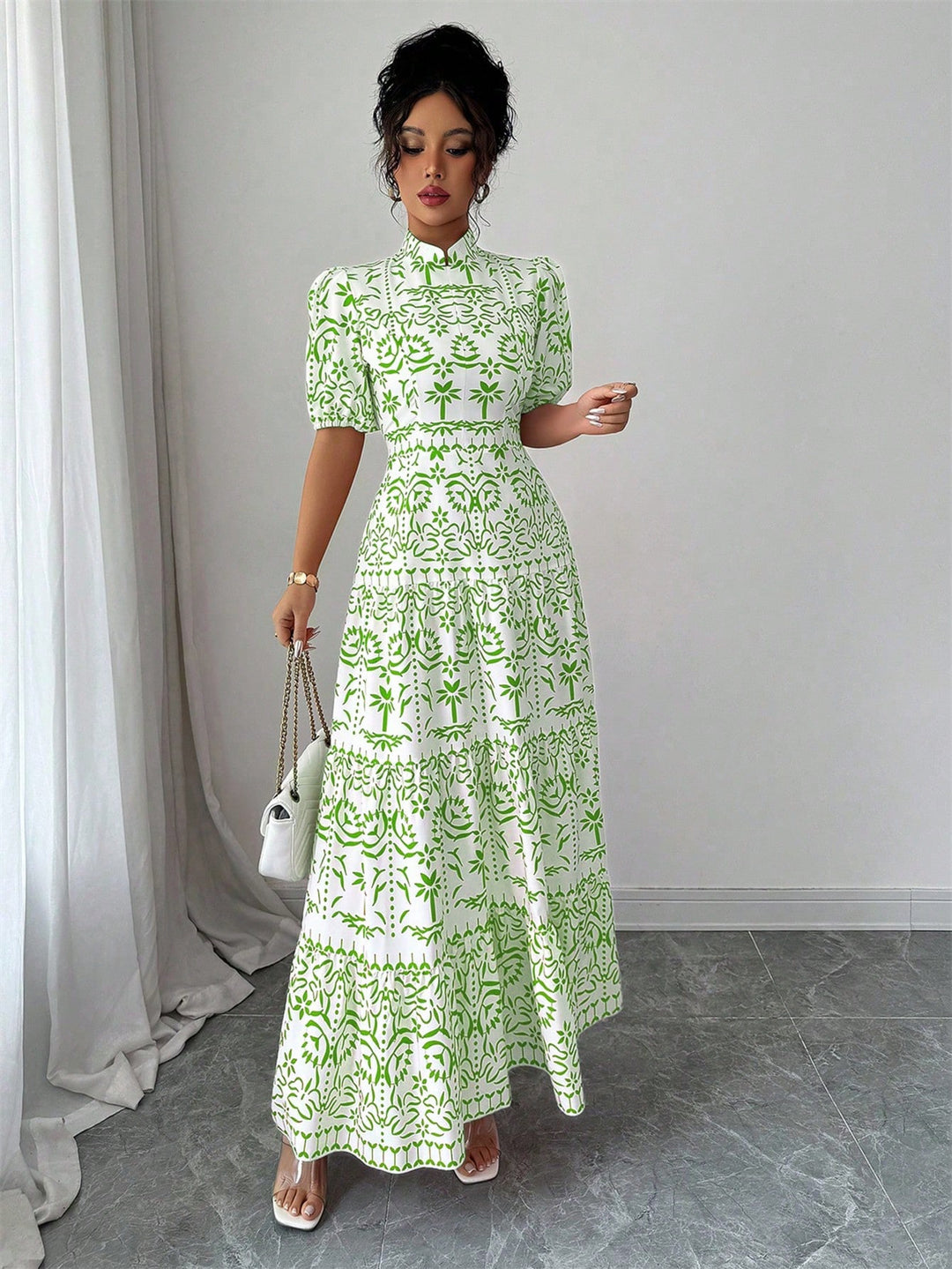 SHEIN maxi ruha, zöld