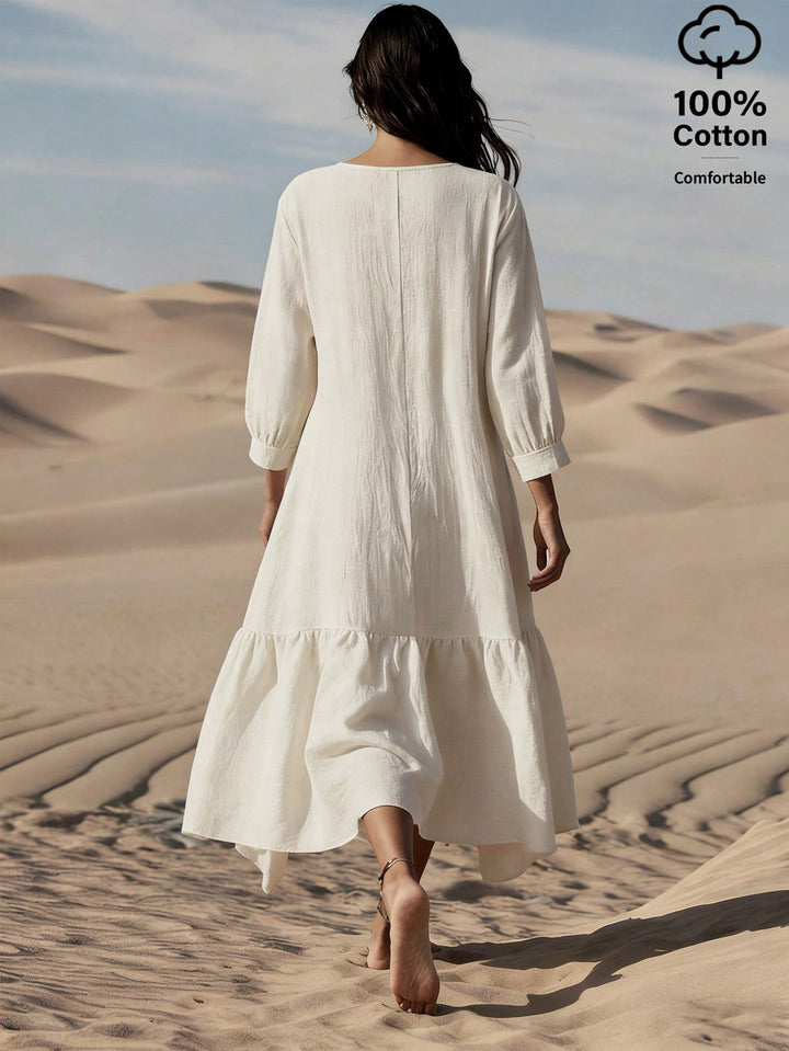 SHEIN maxi ruha, fehér