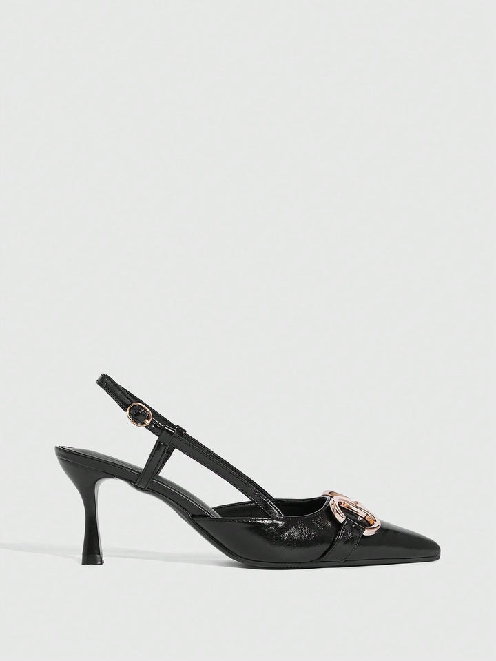 Pantofi cu toc SHEIN, negru