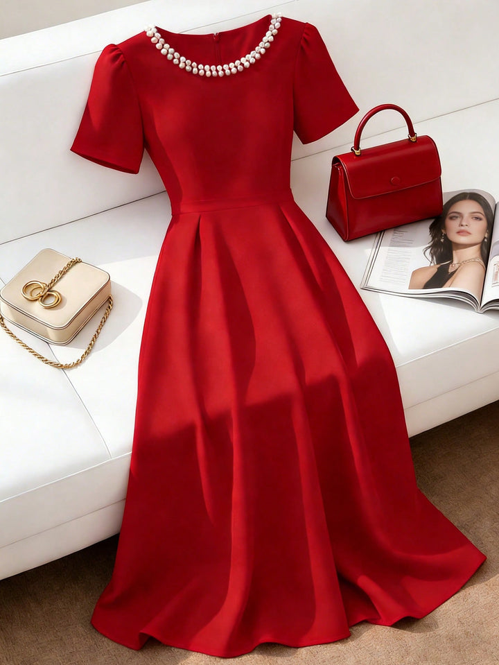 Rochie midi SHEIN, roșu