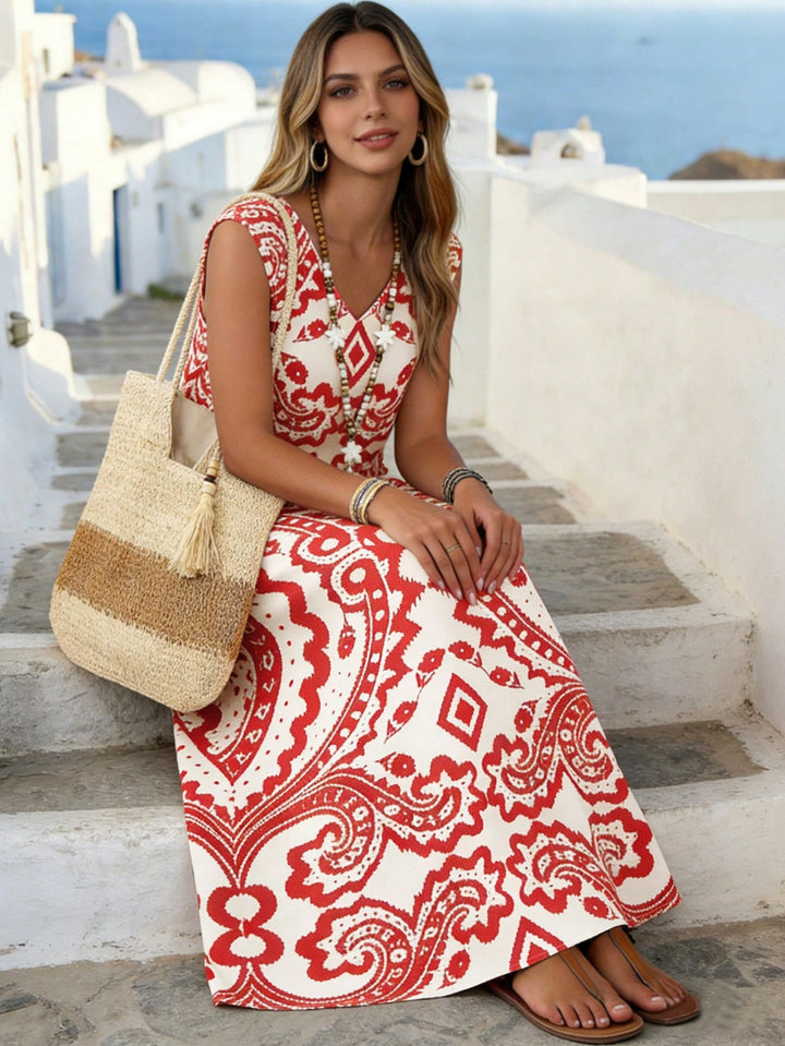 Rochie maxi SHEIN, portocaliu