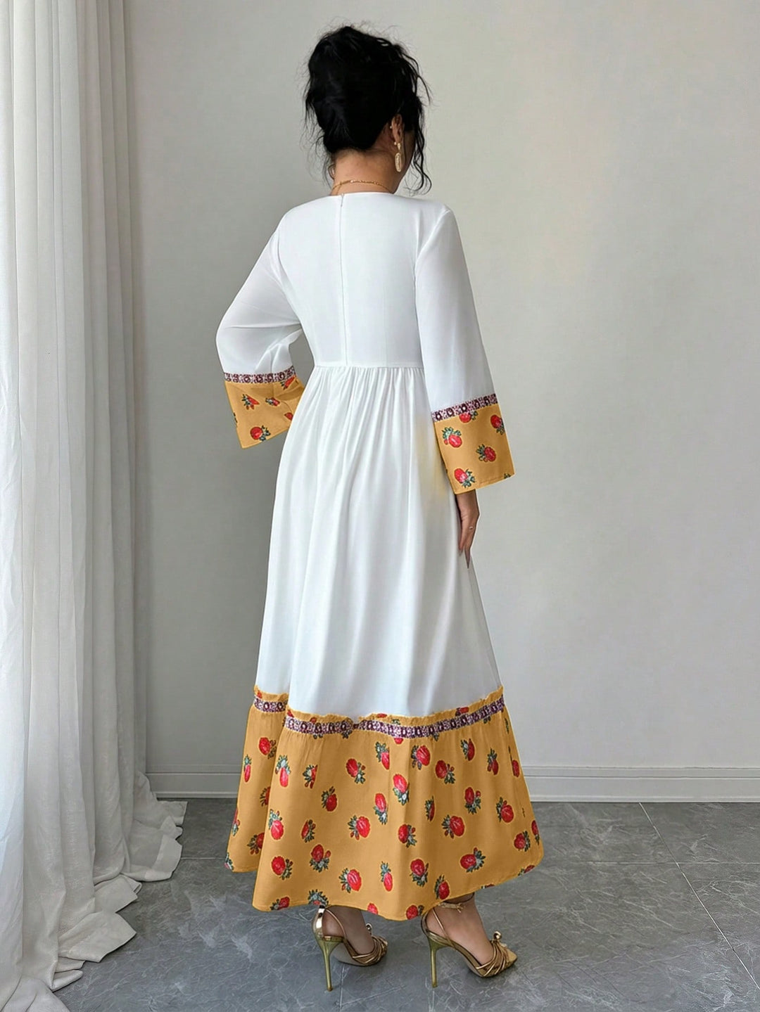 Rochie midi SHEIN, galben