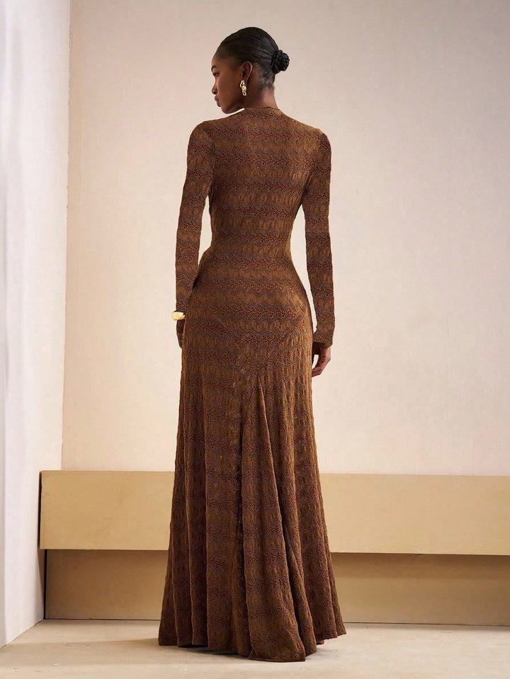 SHEIN Maxi ruha, barna