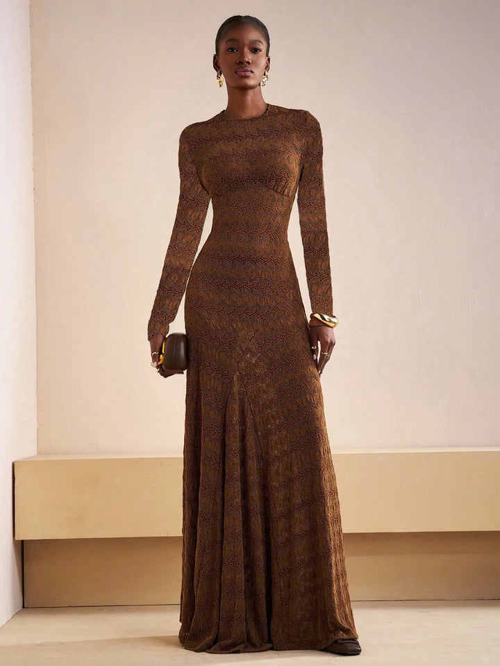 SHEIN Maxi ruha, barna
