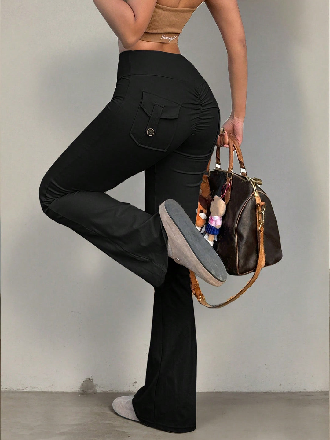 Pantaloni SHEIN, negru