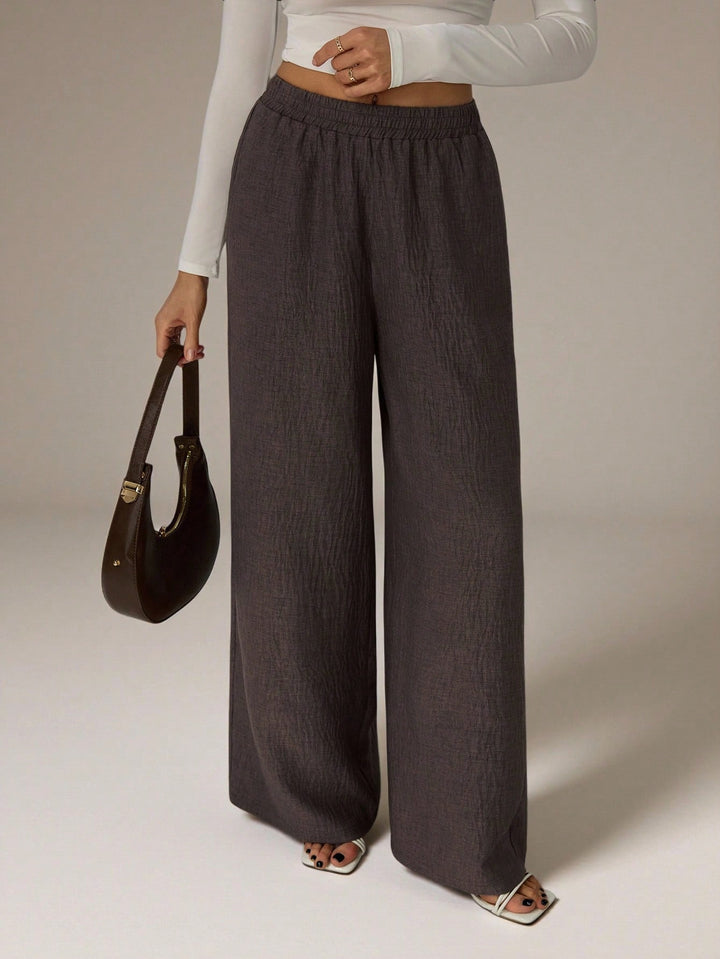 Pantaloni SHEIN, maro