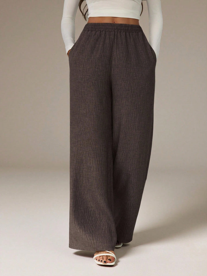 Pantaloni SHEIN, maro