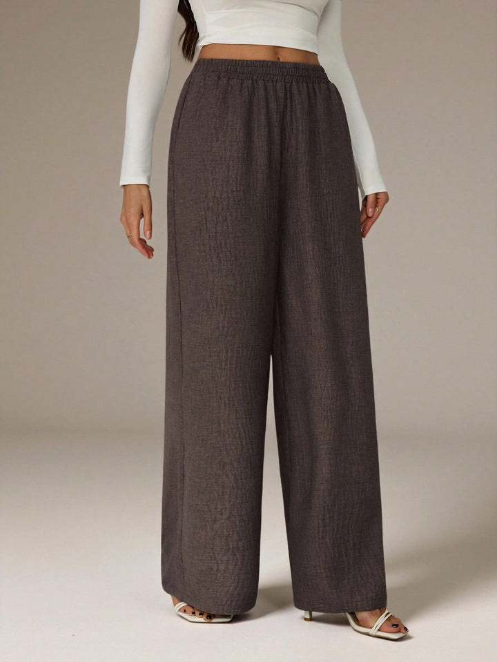 Pantaloni SHEIN, maro
