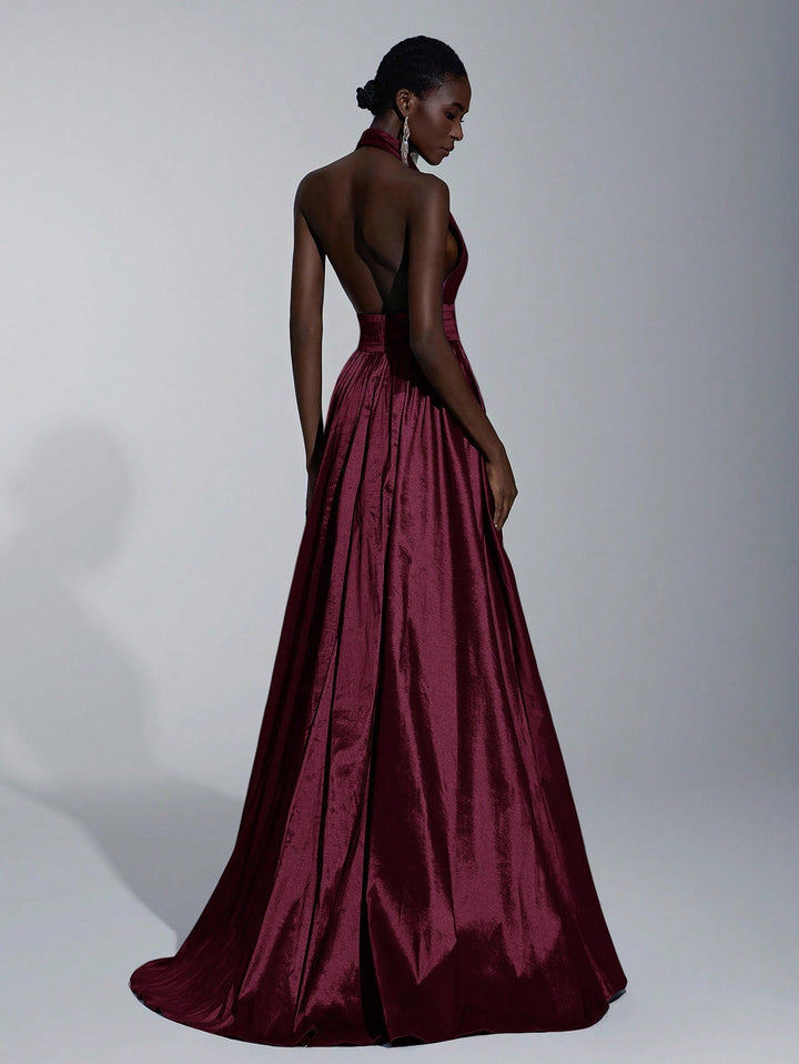 Rochie maxi SHEIN, vișiniu