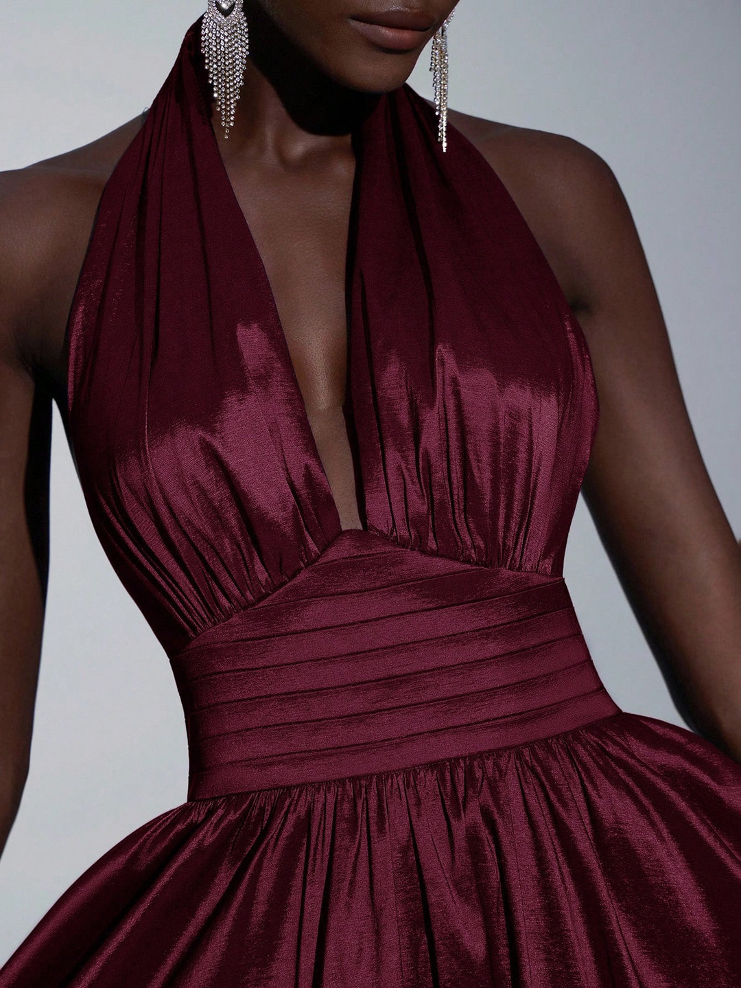 Rochie maxi SHEIN, vișiniu