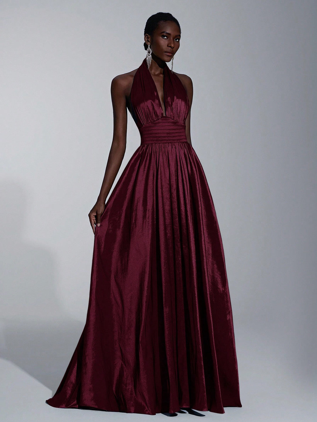 Rochie maxi SHEIN, vișiniu
