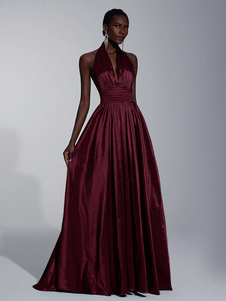 Rochie maxi SHEIN, vișiniu