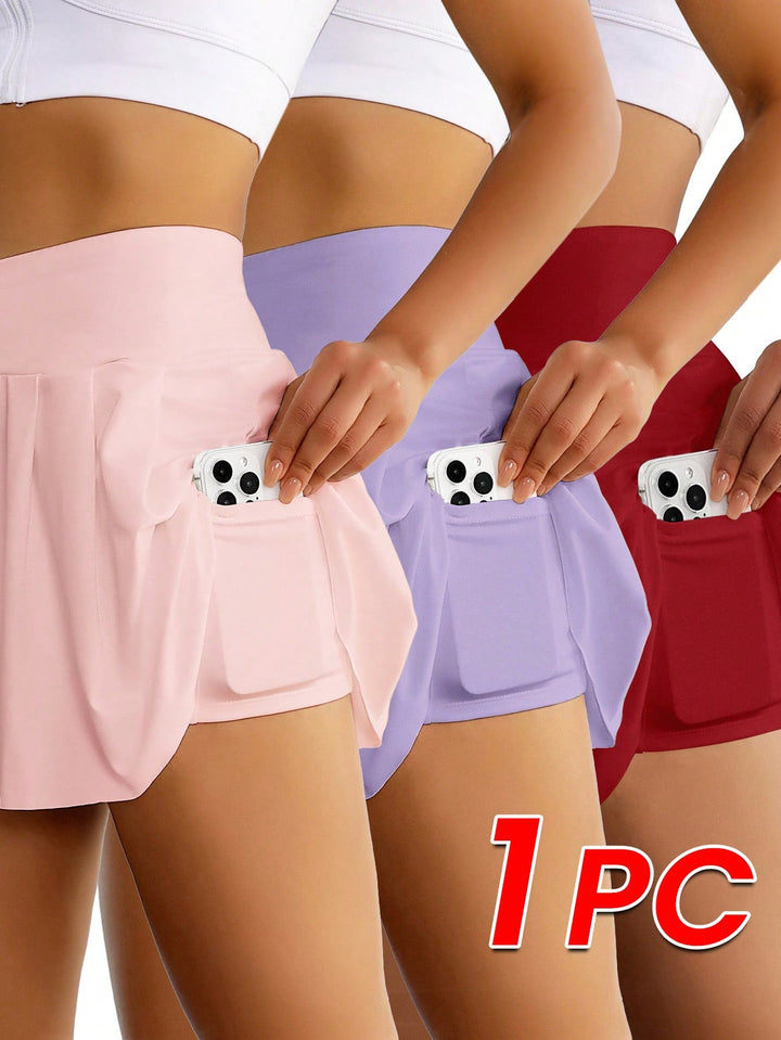 Fustă-pantalon SHEIN, roz