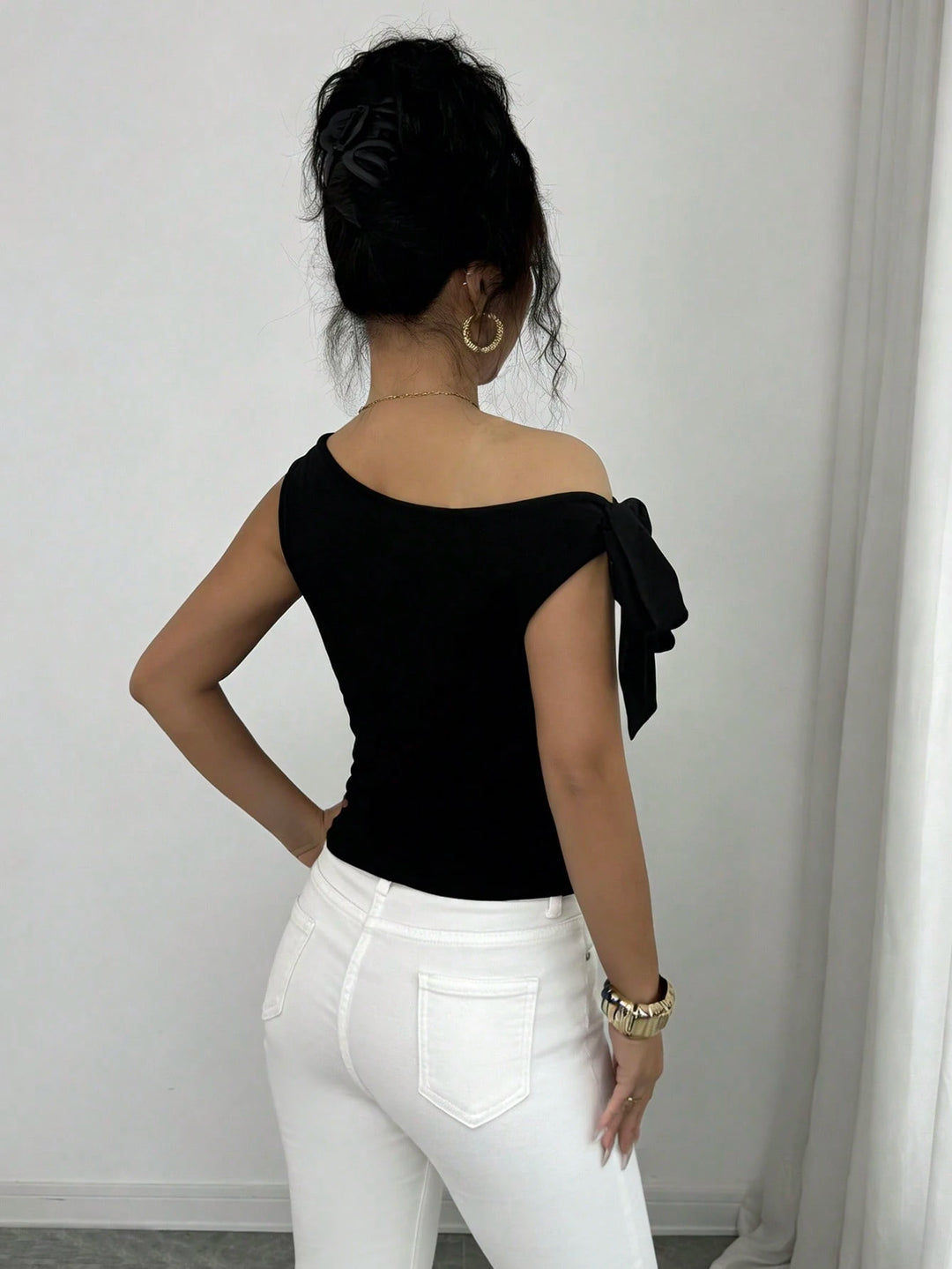 Top SHEIN, negru