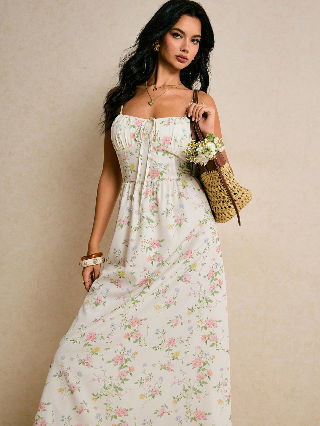 Rochie maxi SHEIN, mix culori