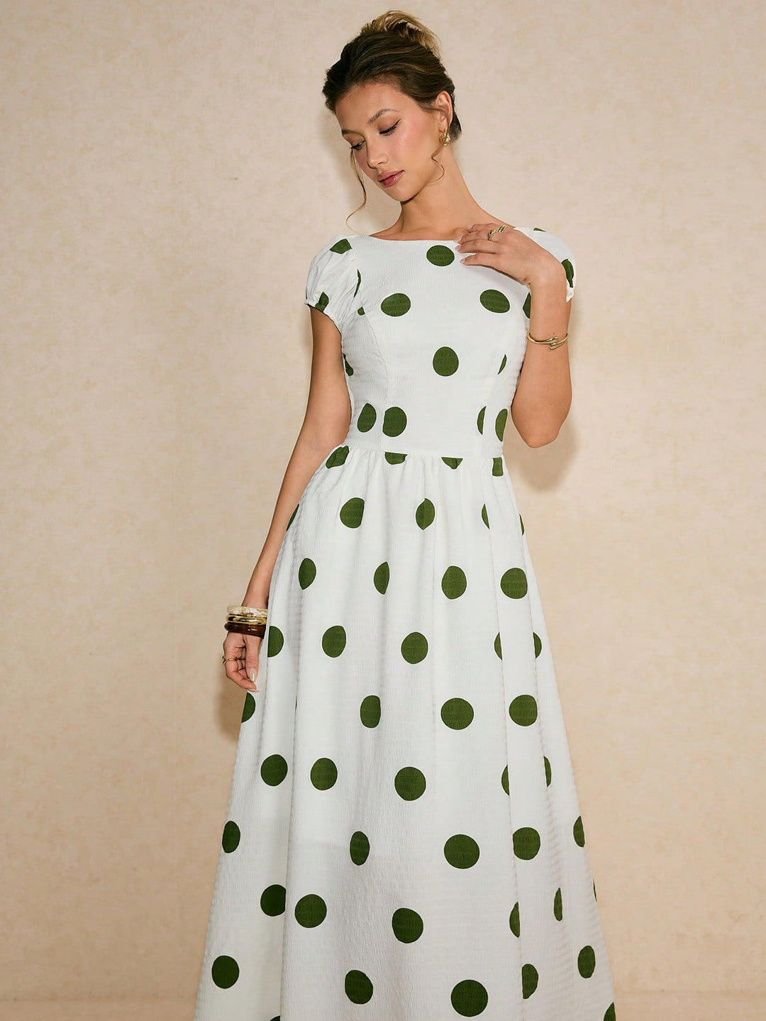 Rochie maxi SHEIN, verde