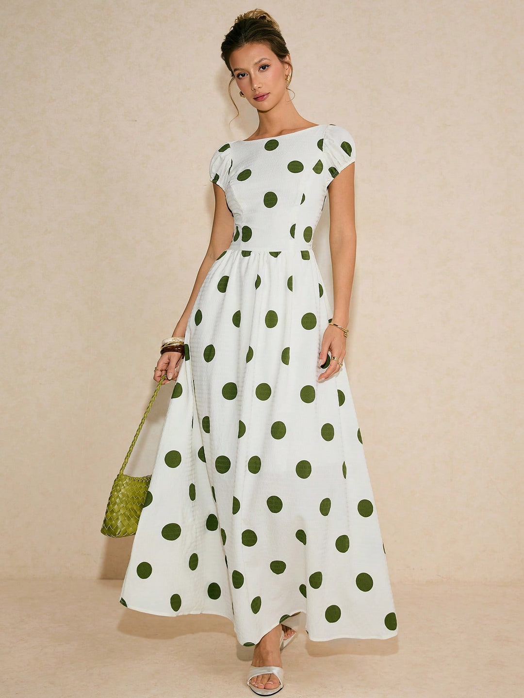 Rochie maxi SHEIN, verde