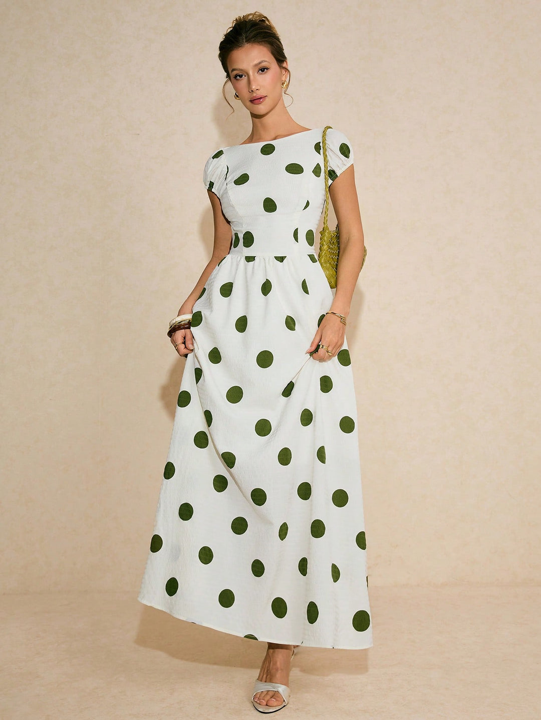 Rochie maxi SHEIN, verde