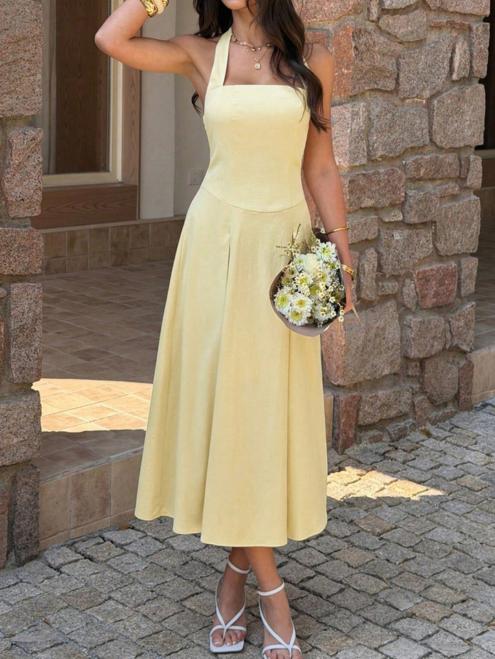 Rochie midi SHEIN, galben