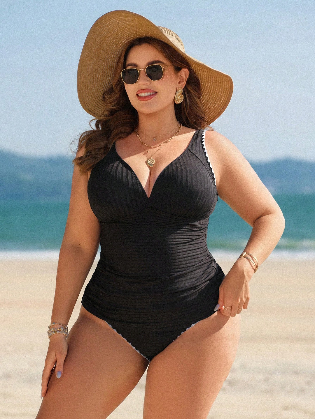 Costum de baie SHEIN, negru