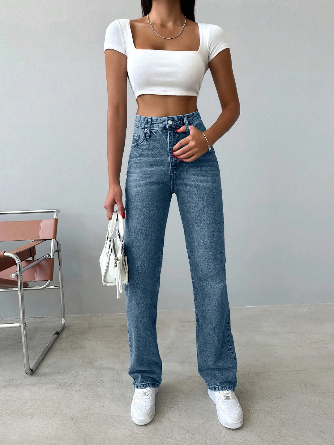 Jeans SHEIN, albastru