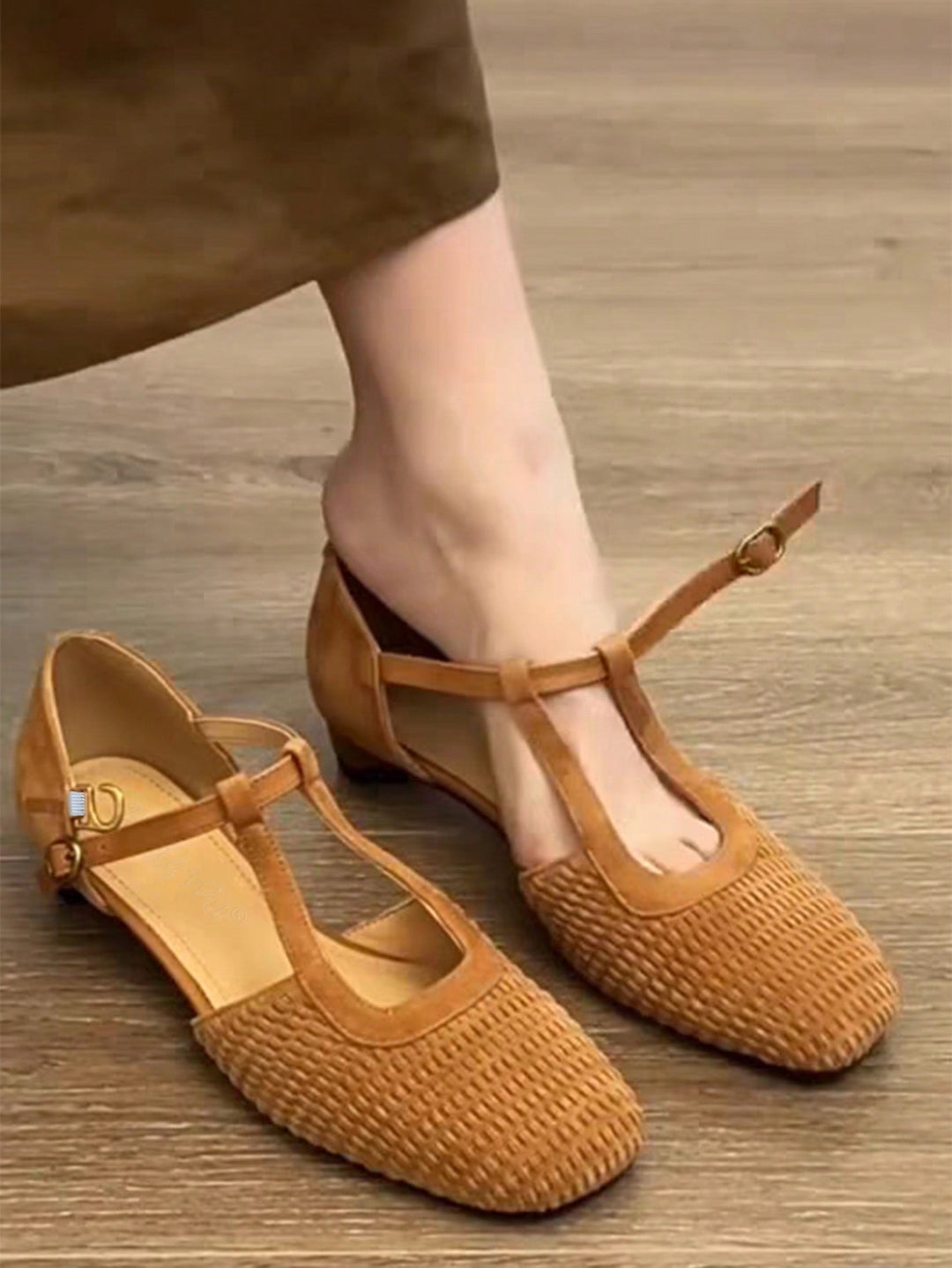 Pantofi cu toc SHEIN, maro