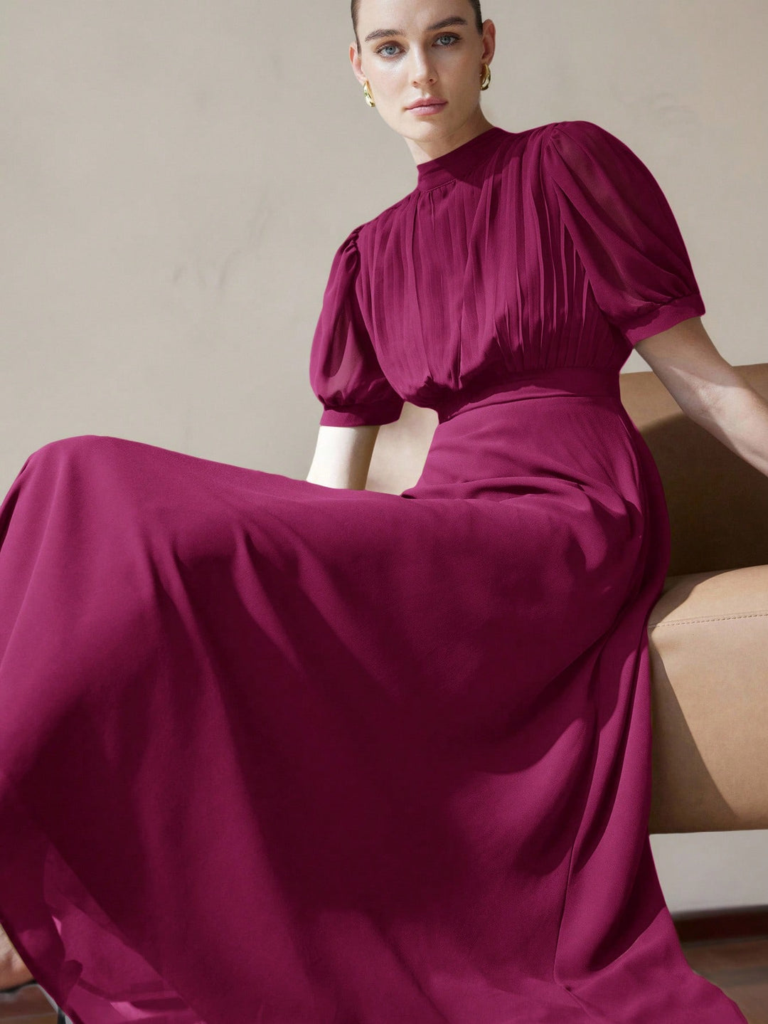 Rochie maxi SHEIN, vișiniu