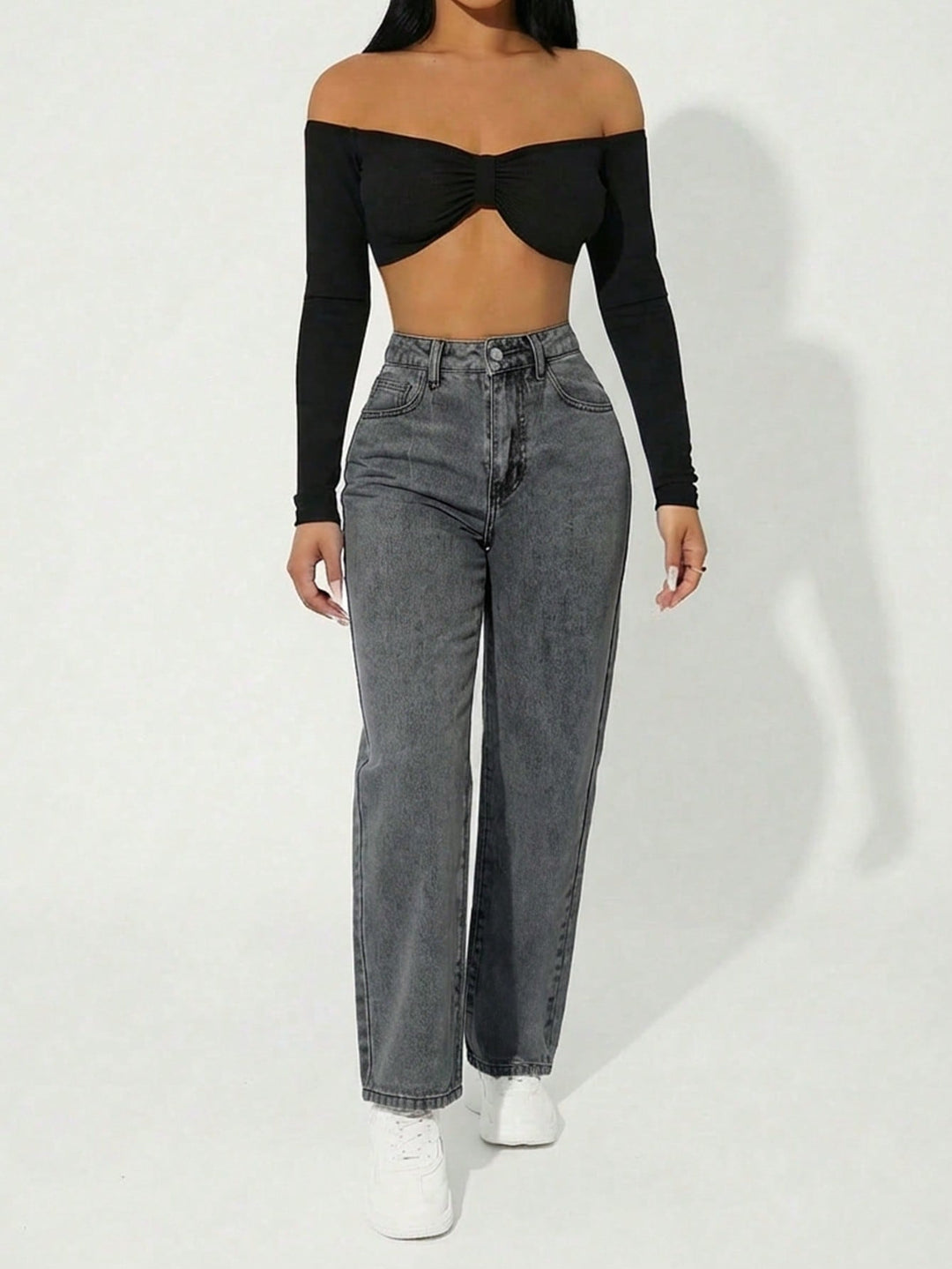 Jeans SHEIN, gri