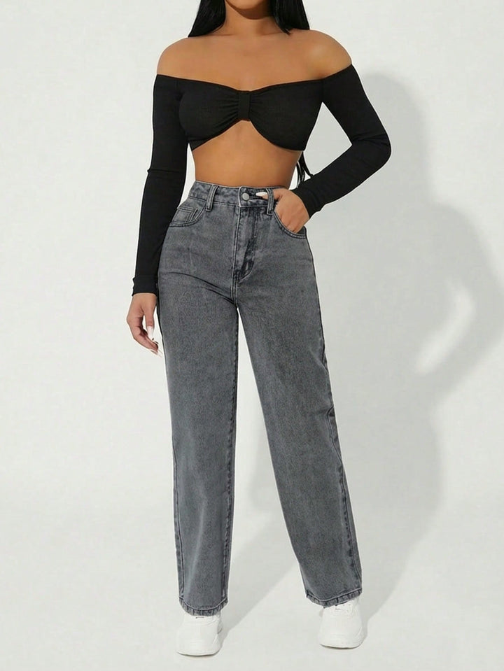 Jeans SHEIN, gri