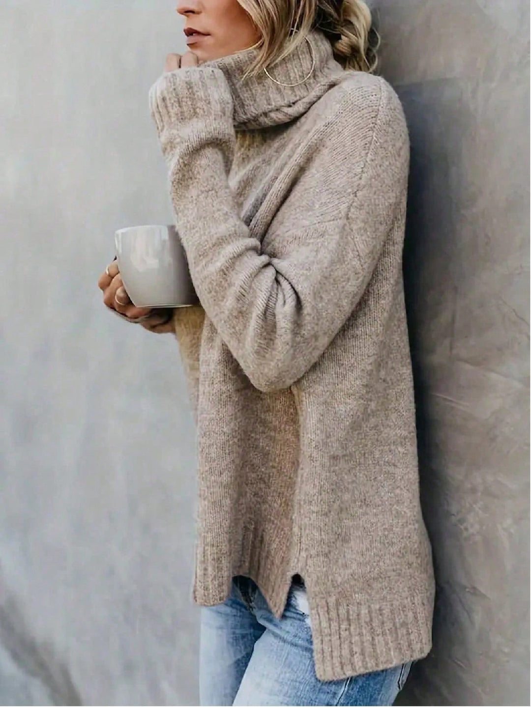 Pulover SHEIN, kaki