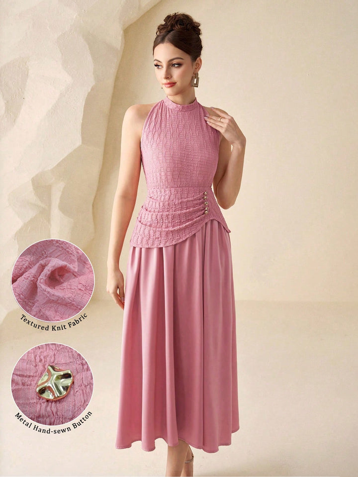 Rochie midi SHEIN, roz