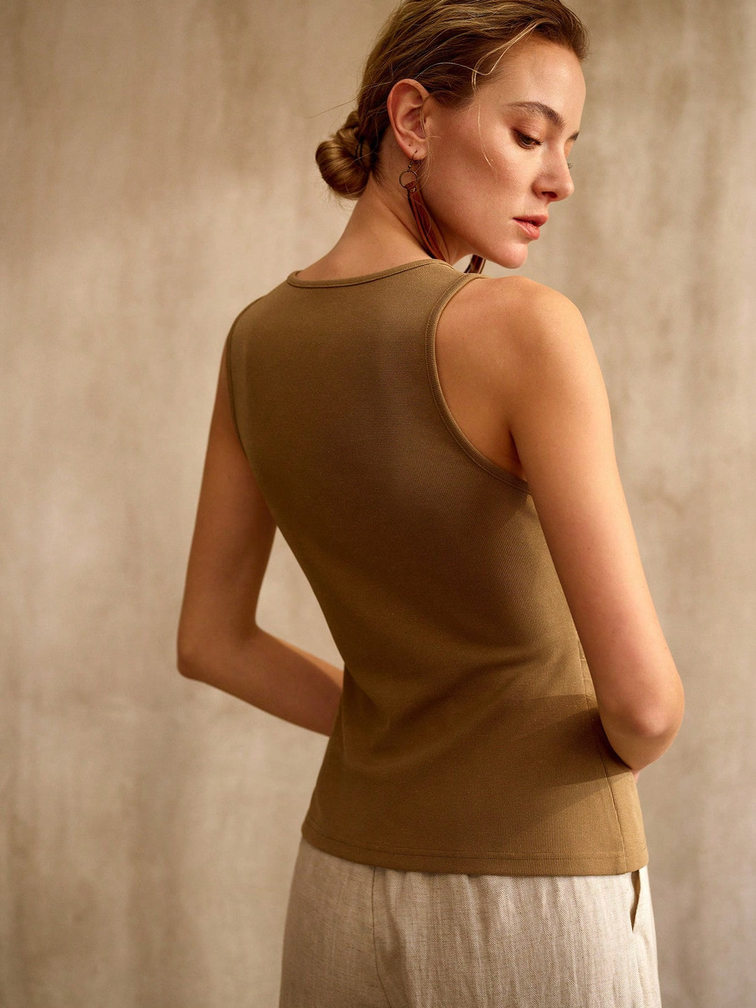 SHEIN trikó, khaki