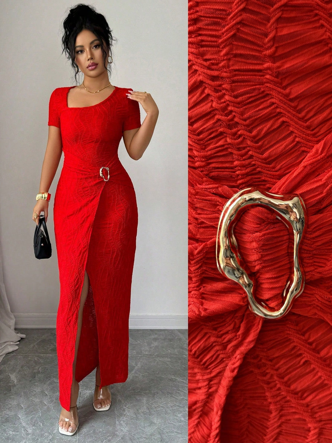 Rochie maxi SHEIN, roșu