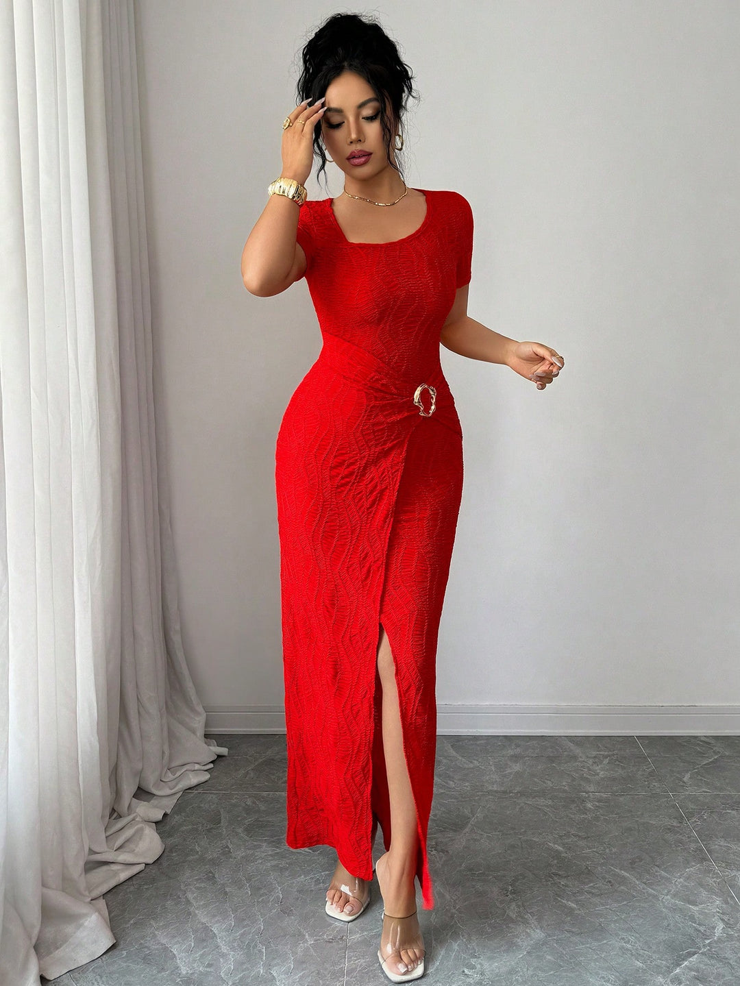 Rochie maxi SHEIN, roșu