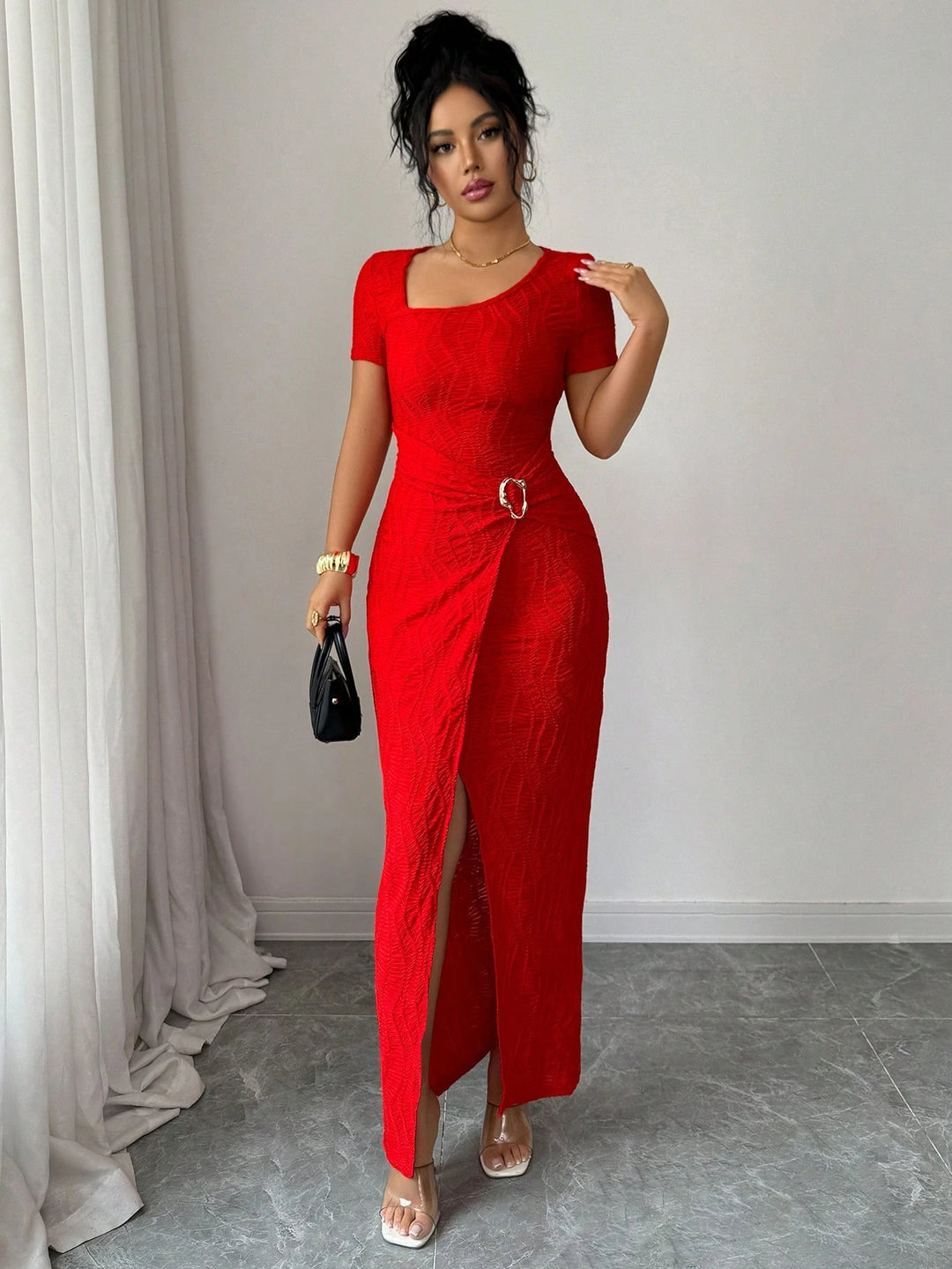 Rochie maxi SHEIN, roșu