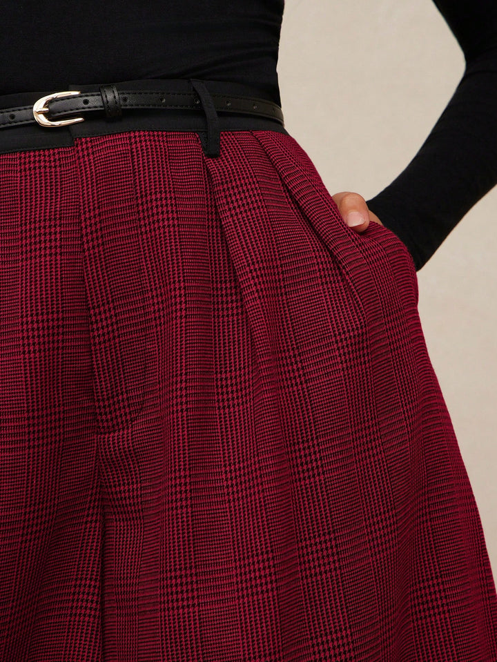 Pantaloni SHEIN, roșu