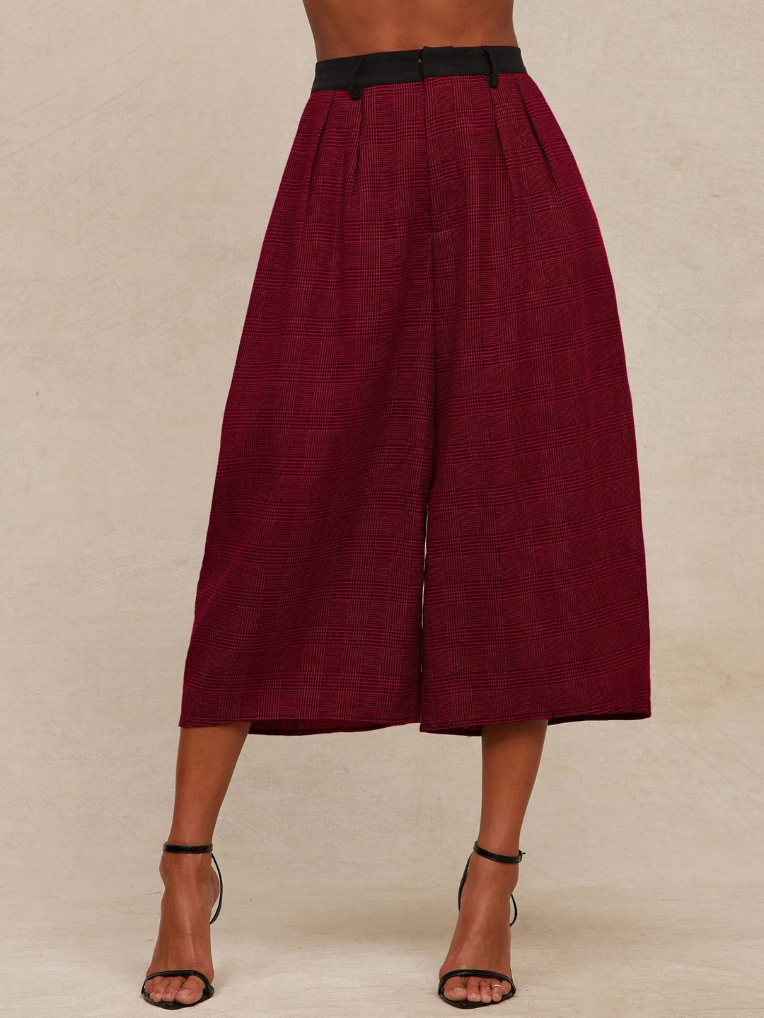 Pantaloni SHEIN, roșu