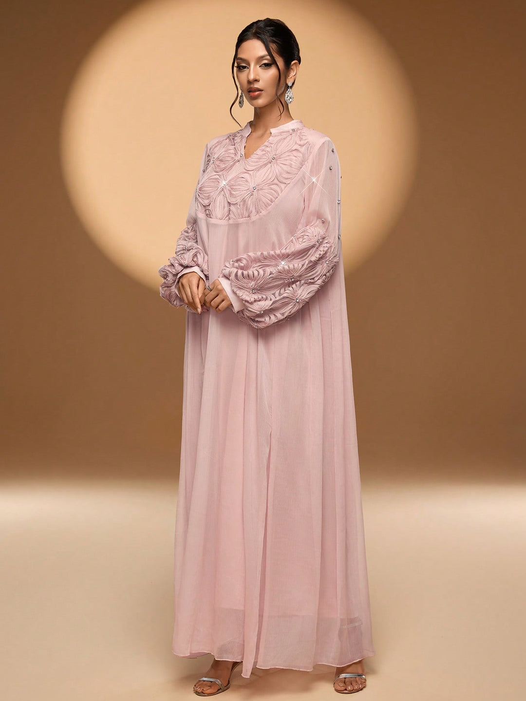 Rochie maxi SHEIN, roz