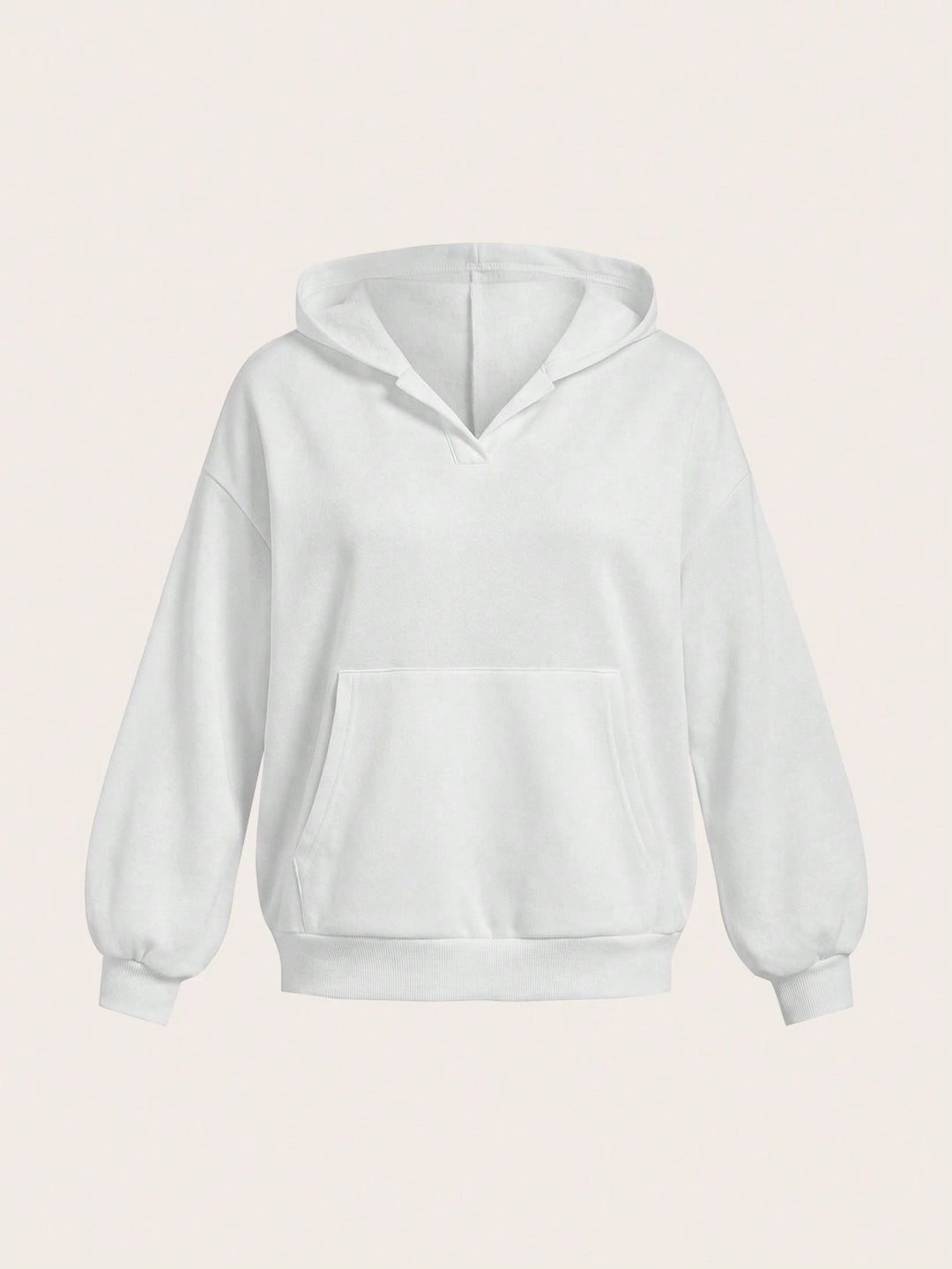 SHEIN kapucnis pulóver, fehér