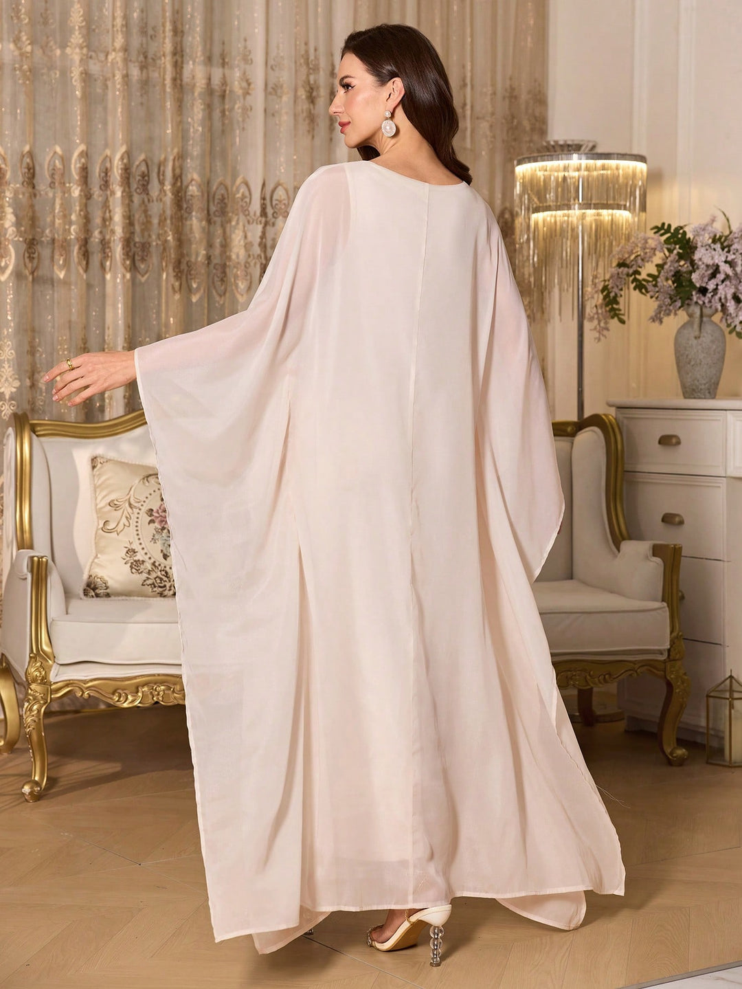 SHEIN Maxi Dress, Beige